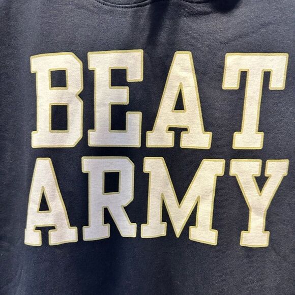 NWT League Unisex Black Graphic Hoodie NCAA Beat Army Sweatshirt- Size Large - Picture 3 of 8